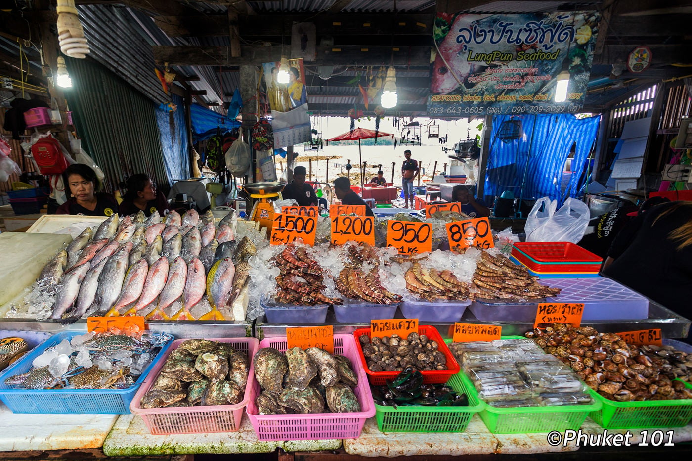 拉威海鲜市场选购与加工用餐 参考图 1
